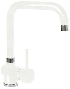 Rubinetto da cucina alto a u a u Aquatime bianco verniciato SCHOCK