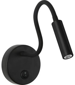 Brilagi - LED Lampada flessibile da muro MAYA LED/3W/230V 4000K nero