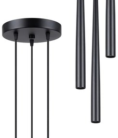 Sollux SL.1463 - Lampadario a sospensione con filo BLISS 3xG9/8W/230V nero