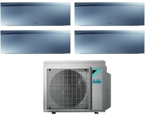 Daikin - Climatizzatore Condizionatore Bluevolution Quadri Split Inverter serie emura silver iii 7+7+7+7 con 4MXM80N R-32 Wi-Fi Integrato