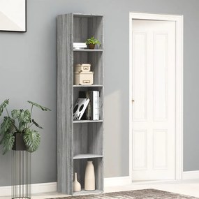 Libreria Grigio Sonoma 40x30x189 Cm İn Legno Multistrato /
