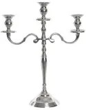 Candelabro DKD Home Decor Argentato Alluminio (34 x 12 x 41 cm) (3 Pezzi)