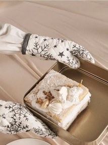 Sinsay - Guanti da cucina invernali con motivo di fiocchi di neve - bianco