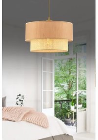 Lampadario a sospensione con cavo ECHO 1xE27/60W/230V beige