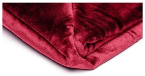 Coperta in microplus rosso borgogna , 150 x 200 cm - My House