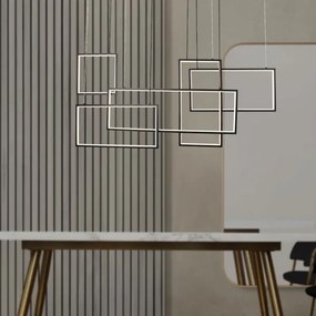 Lampadario a sospensione con filo LED dimmerabile LED/45W/230V 3000K nero