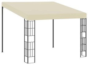 Gazebo A Parete 3x3 M Crema İn Tessuto /