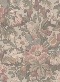 Rebel Walls Carta da parati panoramica Vintage Flora - Pastel