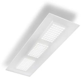 Linea Light -  Plafoniera rettangolare Dublight LED L  - Plafoniera rettangolare a luce LED, made in Italy. Design minimal per illuminare con stile gli ambienti interni di case, uffici, showroom e alberghi.