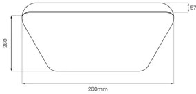 Plafoniera LED NEMO LED/11W/230V 26x26 cm nera