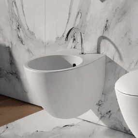 Bidet Sospeso Domus Falerii Bianco Lucido "Mascalzone"