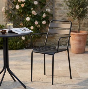 ROMANUS - poltrona da giardino impilabile in ferro