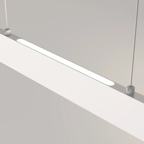 Lampadario A Sospensione Moderno Step Metallo Bianco Led Integrato 23W Fredda