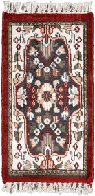 Agra Tappeto orientale 30 x 60 Rosso (Indian) Annodato A Mano