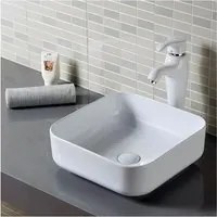 Lavabo da appoggio in ceramica bianca roma