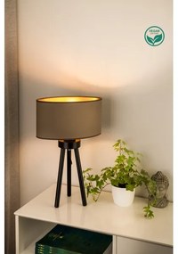 Duolla - Lampada da tavolo OVAL VEGAN 1xE27/15W/230V diametro 30 cm beige