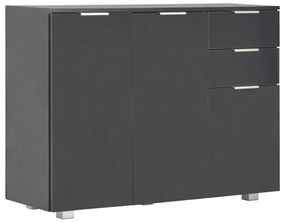 Credenza nero lucido 107x35x80,5 cm