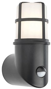 Redo 90201 - Lampada da esterno con sensore TRITON 1xE27/28W/230V IP54 nero