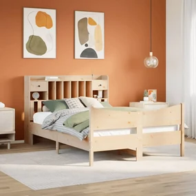 Giroletto Senza Materasso 160x200 Cm İn Legno Massello Di Pino /