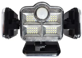 LED Proiettore solare con sensore di movimento e crepuscolare 30W/3,7V 2400 mAh IP47 + +TC