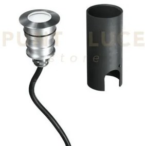 Segnapassi a incasso calpestabile led impact nikel tondo dc24v 2w 1...