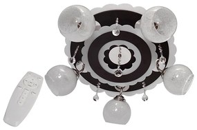 Faretto ARONA 5xE27/15W/230V+LED nero