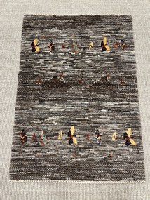 Loribaft Tappeto persiano 100x70 Grigio (Iran) Annodato A Mano