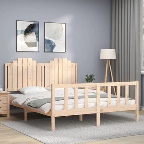 Giroletto Senza Materasso 160x200 Cm İn Legno Massello Di Pino /