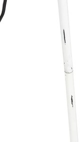Lampada da terra rustica treppiede bambù con bianco - Canna Diamond