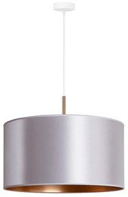 Duolla - Lampadario a sospensione con filo CANNES 1xE27/15W/230V diametro 45 cm argento/rame