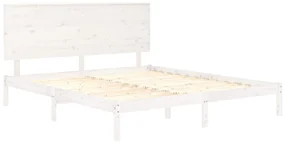 Giroletto bianco in legno massello di pino 200x200 cm