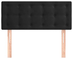 Testiera nera 100x5x78/88 cm in velluto