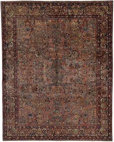 Sarouk Tappeto 460x370 Rosso (Iran) Annodato A Mano