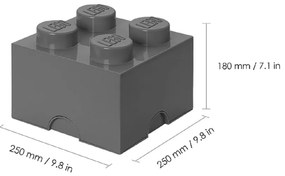 Scatola per bambini grigio scuro Square - LEGO®