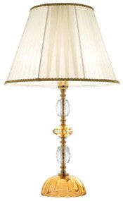 Lampada da tavolo 40x66 cm PATRICIA in vetro e cristallo Ambra