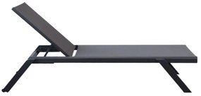 SIMIEN - lettino impilabile in alluminio e textilene