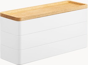 Portagioie con coperchio in legno Rin