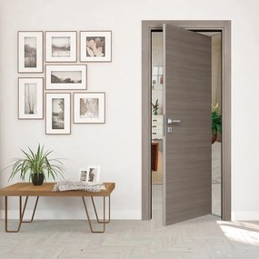 Porta rototraslante Cambridge rovere grigio L 70 x H 210 cm reversibile