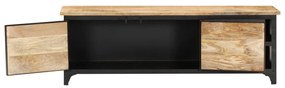 Mobile porta tv 120x30x40 cm in legno massello di mango