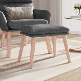 Poggiapiedi Grigio Chiaro 45x29,5x35 Cm İn Tessuto /