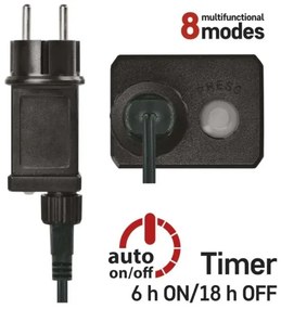 Catena luminosa LED per Natale 480 LED / 8 funzioni, 53 m, IP44, multicolore