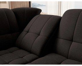 Divano angolare marrone allungabile/con contenitore (con penisola a sinistra/a L) Sado – ELTAP