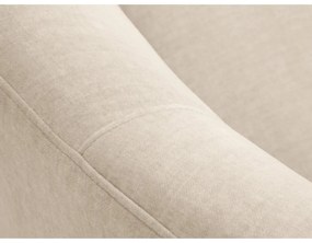 Divano asimmetrico in velluto beige, a sinistra Debbie - Mazzini Sofas