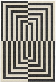 Tappeto a pelo corto lavabile Op Art by Jonathan Adler