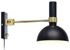 Markslöjd - Larry Applique da Parete Black/Brushed Brass Markslöjd