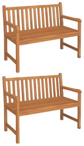 Set da pranzo per giardino 5 pz in legno massello di teak