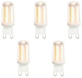 Set di 5 lampadine LED G9 trasparenti 3,5W 480 lm 2700K