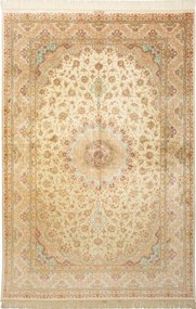 Ghom Tappeto persiano 240 x 160 Beige (Iran) Annodato A Mano