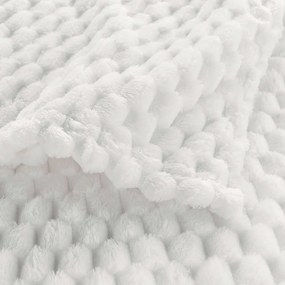 Coperta color crema in microflanella 125x150 cm Mini Frosty – douceur d'intérieur