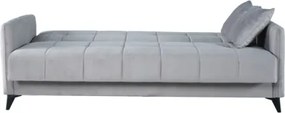 Divano Letto 3 Posti 211x92x98 Con Vano Contenitore Santi Bacos Grigio